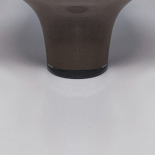 1970er Jahre Wunderschöne beigefarbene Vase aus Muranoglas von Dogi. Hergestellt in Italien
