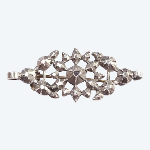 Broche Arlésienne ancienne en argent, broche ancienne, XIXe siècle, bijoux régionaux, Arles