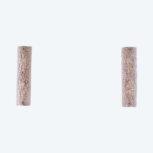 Pair of "Vanity Ice Glass" sconces