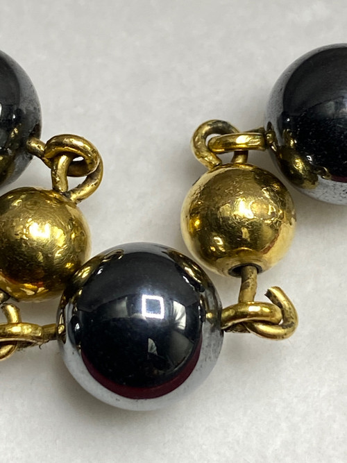 Bracciale placcato oro e onice