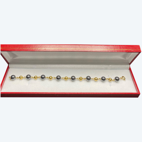 Bracciale placcato oro e onice