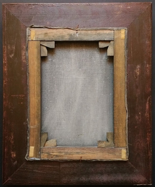 H. RENAUD (1921-1990), Huile/toile d'origine, signée - Tableau, Paris, Boulevard, Personnage