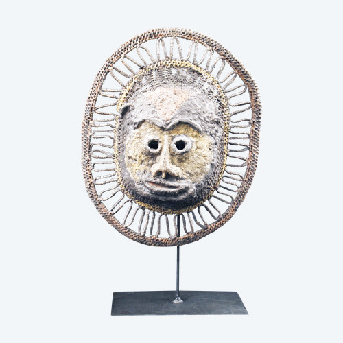 Masque à igname, art tribal, art océanien, vannerie, Papouasie Nouvelle Guinée, Vannerie