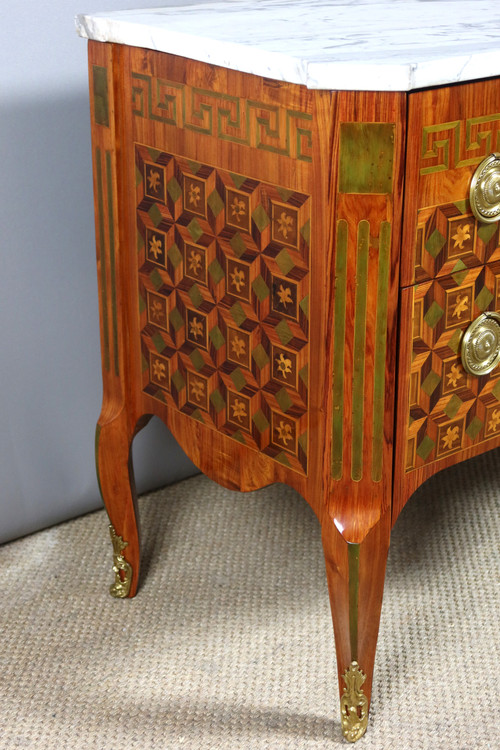 Commode sauteuse Transition XVIIIème siècle