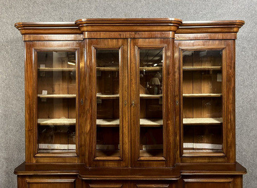 Libreria in mogano di epoca napoleonica III, 1850 ca.