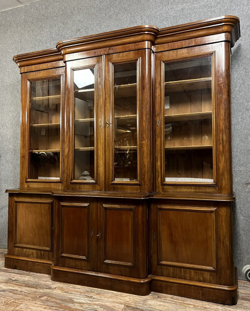 Libreria in mogano di epoca napoleonica III, 1850 ca.