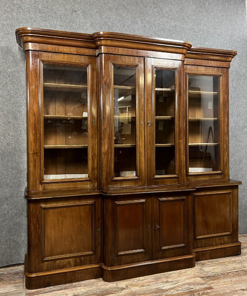 Libreria in mogano di epoca napoleonica III, 1850 ca.