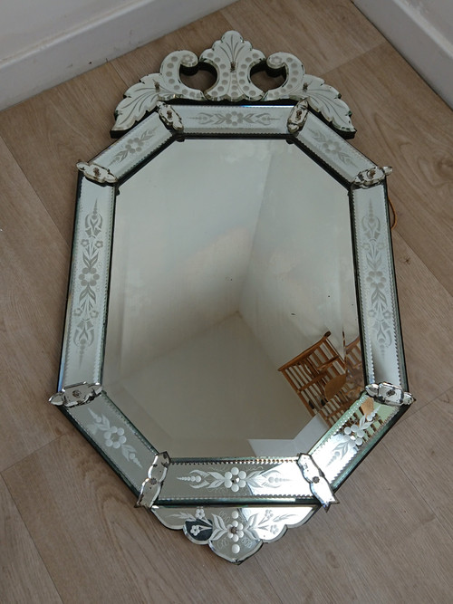 Miroir vénitien début XX siècle 