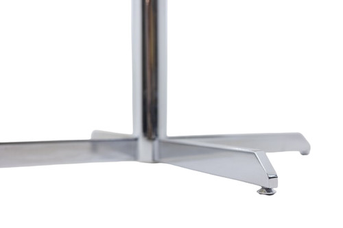 Florence Knoll for Knoll. Table in marble and chromed metal. Circa 1960. LS58341208U