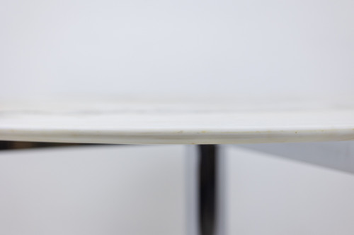 Florence Knoll for Knoll. Table in marble and chromed metal. Circa 1960. LS58341208U