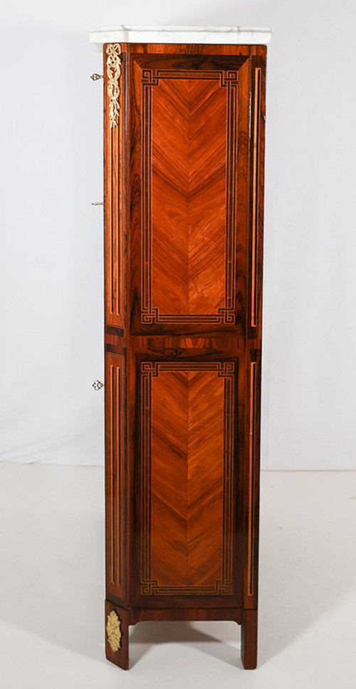 Segretaria Chiffonnier in intarsio epoca Luigi XVI