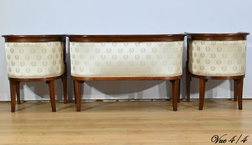 Stained Beech salon J&J Kohn, Empire style - Early 20th century