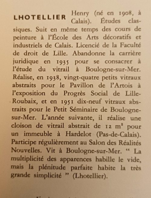 HENRY LHOTELLIER  1908/1993