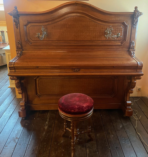 Piano Sponnagel Circa 1900 Avec Son Siège