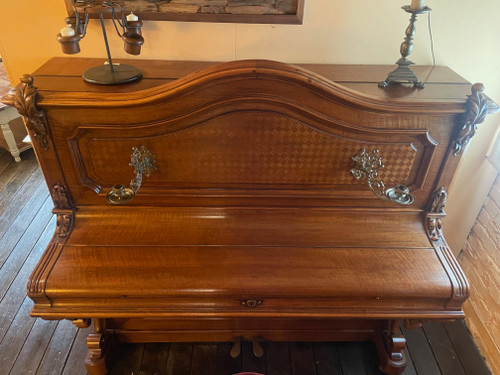 Piano Sponnagel Circa 1900 Avec Son Siège