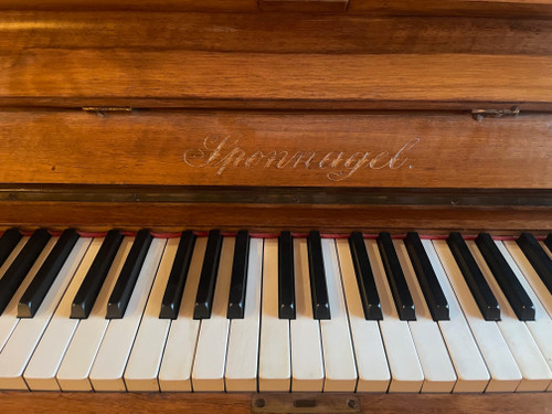 Piano Sponnagel Circa 1900 Avec Son Siège