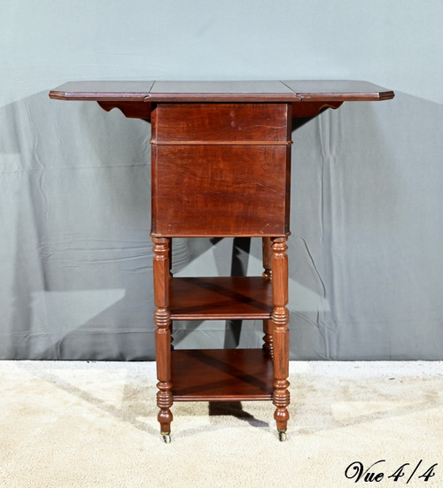 Petite Table à Volets en Acajou, Maison Lemarchand, A. Lemoine – Milieu XIXe