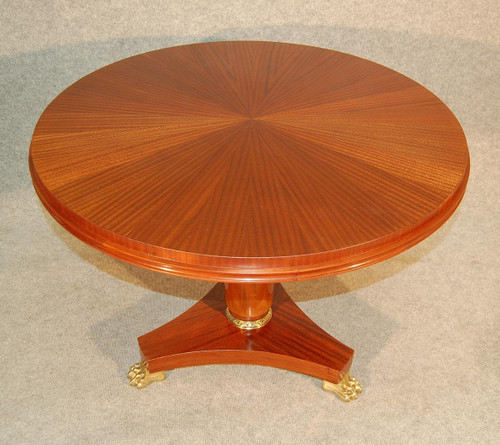 Table Guéridon 1940  Dlg André Arbus Pieds griffes En Bronze