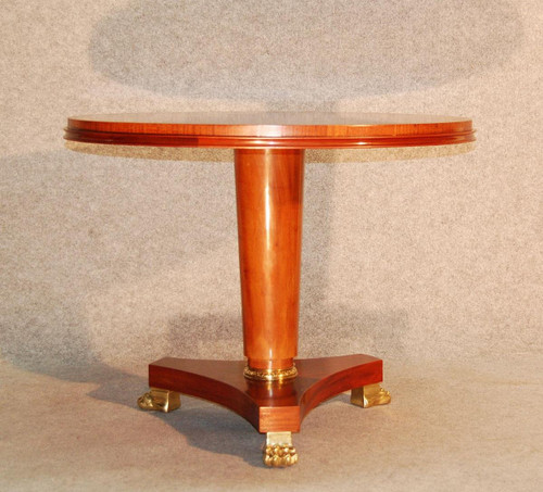 Table Guéridon 1940  Dlg André Arbus Pieds griffes En Bronze