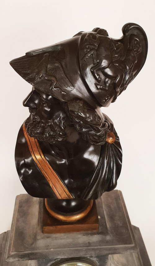 Busto di Menelao re di Sparta Bronzo antico
