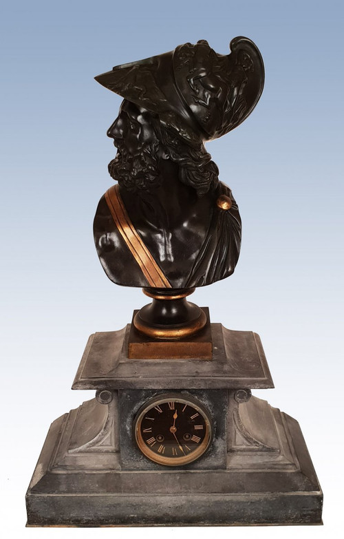 Busto di Menelao re di Sparta Bronzo antico