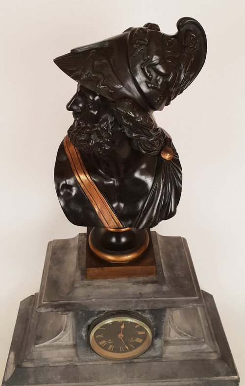 Busto di Menelao re di Sparta Bronzo antico