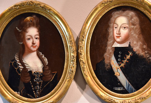 Filippo V, Re di Spagna e Luisa di Savoia, Cerchia di Pierre Gobert (1662 - 1744)