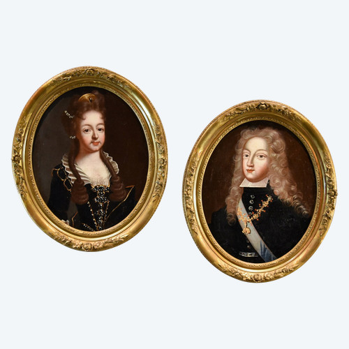 Filippo V, Re di Spagna e Luisa di Savoia, Cerchia di Pierre Gobert (1662 - 1744)
