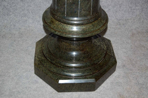 Large Fluted Marble Column, 19th Century 151 Cm
