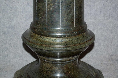 Large Fluted Marble Column, 19th Century 151 Cm