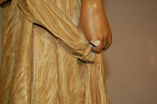 Goldscheider Grande Sculpture Femme Vêtue d'Un Drapé à l'Antique