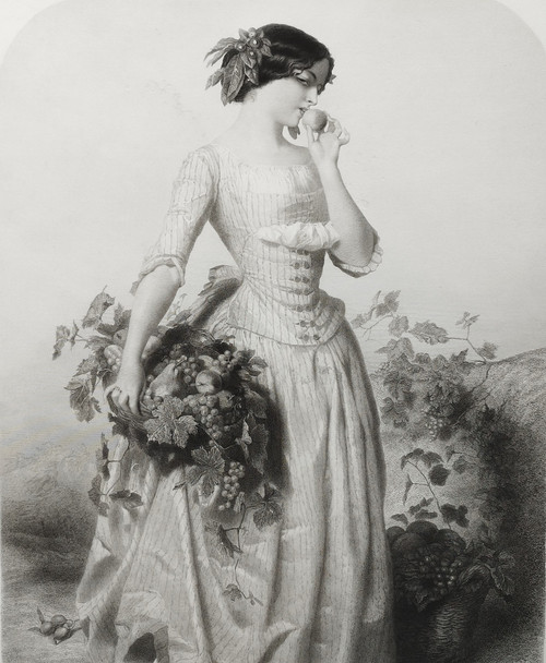 Les Quatre Saisons Série De 4 Gravures Par Posselwhite d'Après Vidal Goupil éditeur