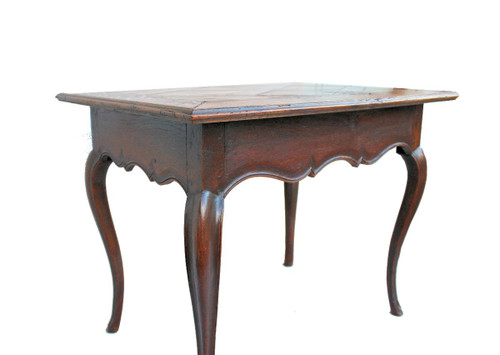 Table Louis XV En Chêne  XVIIIe Siècle