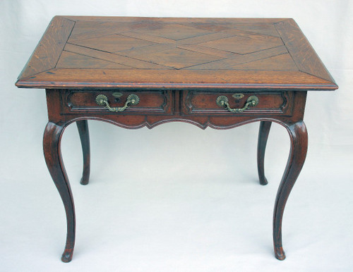 Table Louis XV En Chêne  XVIIIe Siècle