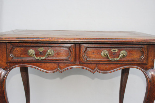 Table Louis XV En Chêne  XVIIIe Siècle