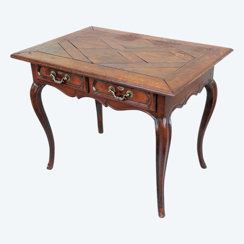 Table Louis XV En Chêne  XVIIIe Siècle