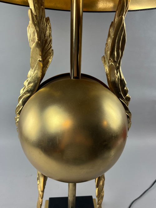 Lampe dorée à poser dans le gout de la Maison Charles 
