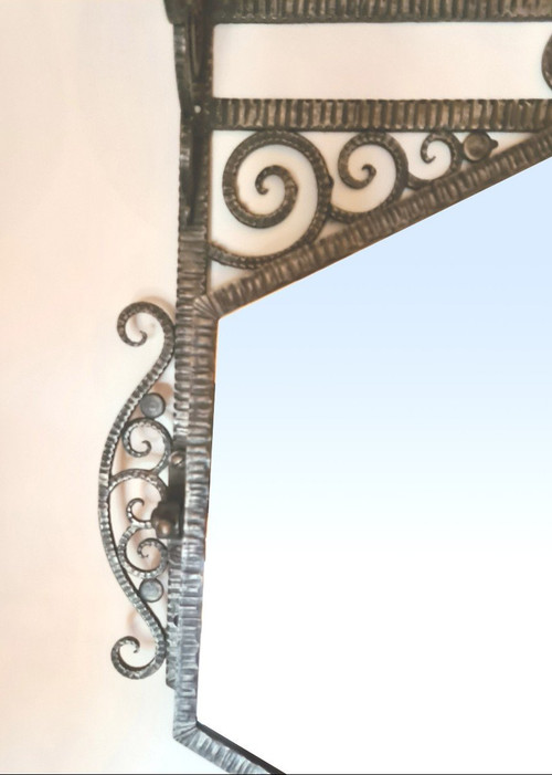 Miroir Art Déco Fer Forgé