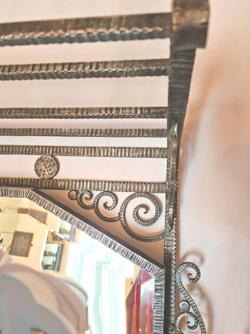 Miroir Art Déco Fer Forgé