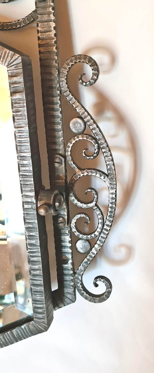 Miroir Art Déco Fer Forgé
