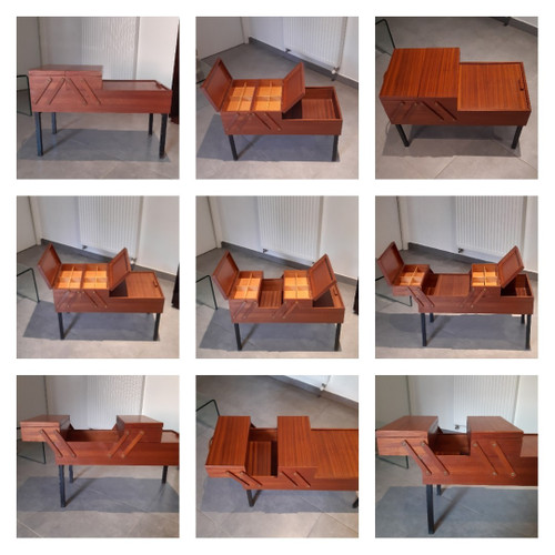 Meuble d appoint - travailleuse - boite de rangement