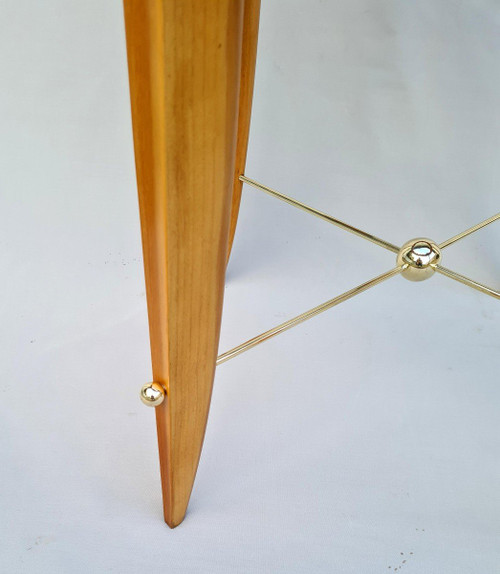 Table Basse Art Déco En Merisier Et Bronze