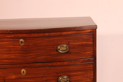 Petite Commode Bombée En Acajou époque Regency Circa 1800