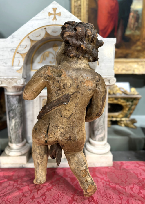 Large Pair Of Angels - 17th century