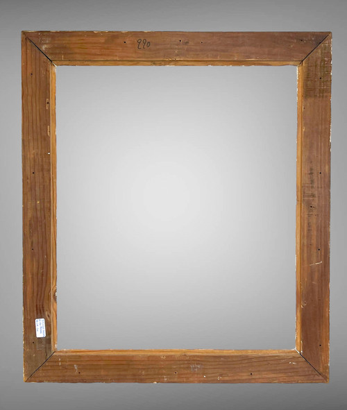 CADRE ANCIEN MONTPARNASSE EN BOIS SCULPTÉ PATINÉ POUR PEINTURE 60 CM X 51 CM