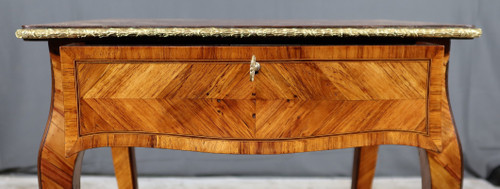 Small Precious Wood Coffee Table, Louis XV style - 1st part 19th century