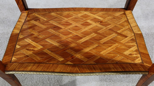 Small Precious Wood Coffee Table, Louis XV style - 1st part 19th century