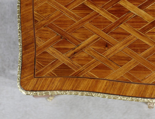 Small Precious Wood Coffee Table, Louis XV style - 1st part 19th century