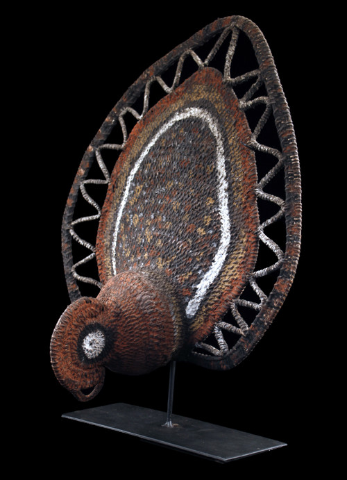 Masque à igname, art tribal, art océanien, vannerie, Papouasie Nouvelle Guinée, Art océanien