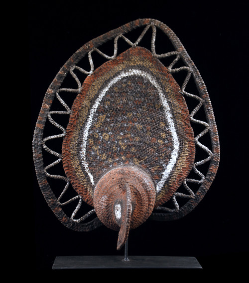 Masque à igname, art tribal, art océanien, vannerie, Papouasie Nouvelle Guinée, Art océanien